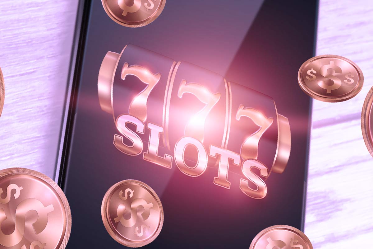 Slots 777 on mobile screen